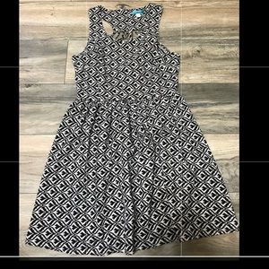 Francesca Dress black and white